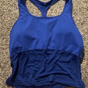 Women's Blue Racerback Tank Top